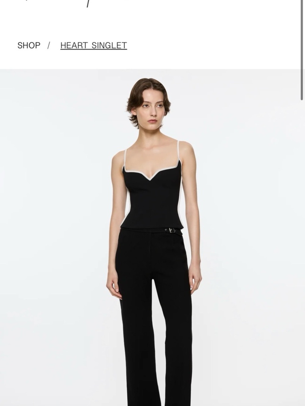 Paris Georgia Black Cami Singlet size Small - Picture 5 of 11
